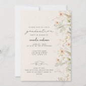 Faire-part de remise de diplôme Fleur des champs p (Devant)