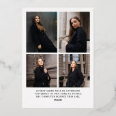 Faire-part de remise de diplôme Modern Script 6 Ph (Verso)