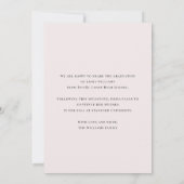 Faire-part de remise de diplôme Moderne Arch Blush (Dos)