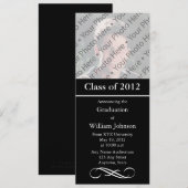 Faire-part de remise de diplôme personnalisé (Devant / Derrière)