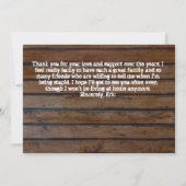 Faire-part de remise de diplôme Photo 2015 Dark Wo (Dos)