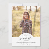 Faire-part de remise de diplôme photo année 2 en f (Devant)