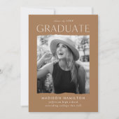 Faire-part de remise de diplôme photo Modern Edge  (Devant)