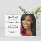 Faire-part de remise de diplôme photo moderne (Debout devant)