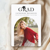 Faire-part de remise de diplôme photo moderne simp