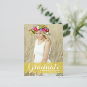 Faire-part de remise de diplôme photo superposé aq (Debout devant)