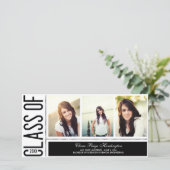 Faire-part de remise de diplôme tout simplement co (Debout devant)