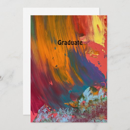 Faire-part de remise de diplômes (Devant / Derrière)