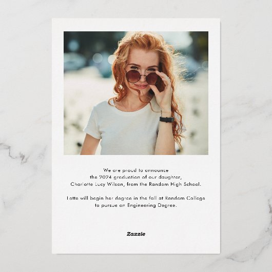 Faire-part de remise de diplômes 2025 (Verso)