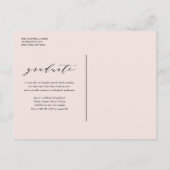 Faire-part de remise de diplômes avec photo en écr (Dos)