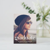 Faire-part de Remise de Diplômes avec Photo en Typ (Debout devant)