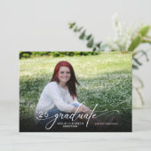 Faire-part de Remise de Diplômes Horizontale Photo (Debout devant)