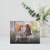 Faire-Part de Remise de Diplômes Moderne avec Phot (Debout devant)
