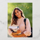 Faire-part de remise de diplômes photo à scénario (Recto)