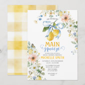Faire-part de Remise de Prix de Mariée Lemon Bow M (Devant / Derrière)