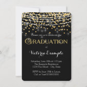 Faire-part de remise des diplômes avec confettis d (Dos)