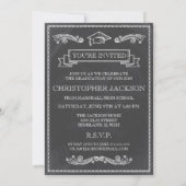 Faire-part de remise des diplômes avec photo sur t (Dos)