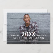 Faire-part de remise des diplômes Cool Grids Invit (Devant)