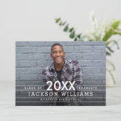 Faire-part de remise des diplômes Cool Grids Invit (Debout devant)