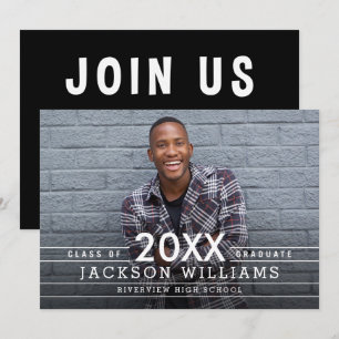 Faire-part de remise des diplômes Cool Grids Invit