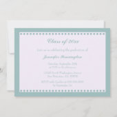 faire-part de remise des diplômes de la série Blue (Dos)