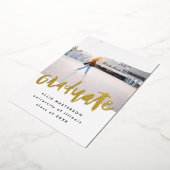 Faire-Part de Remise des Diplômes en Or avec Lettr (Rotation)