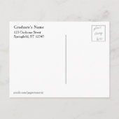 Faire-part de remise des diplômes graphique avec c (Dos)