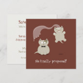 Faire-part de rendez-vous amusant avec des chats d (Devant / Derrière)