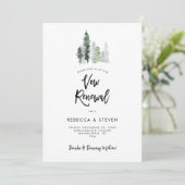 faire-part de renouvellement de voeux de forêt rus (Debout devant)