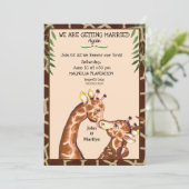 Faire-part de renouvellement de voeux de mariage d (Debout devant)