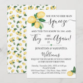 Faire-part de renouvellement de vœux de mariage po (Devant / Derrière)