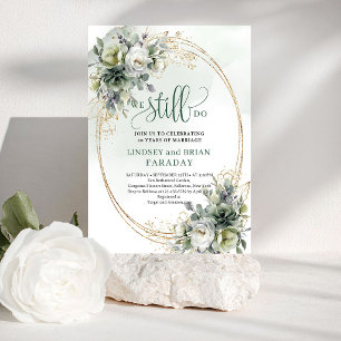 Faire-Part de Renouvellement de Vœux de Mariage Ro