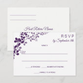 Faire-part de réponse / Carte de réponse RSVP pour (Devant / Derrière)