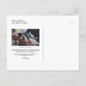 Faire-part de report de date de mariage écriture m (Dos)