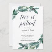 Faire-part de report Mariage de Foliage abondant (Devant)