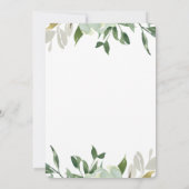 Faire-part de report Mariage de verdure chic (Dos)