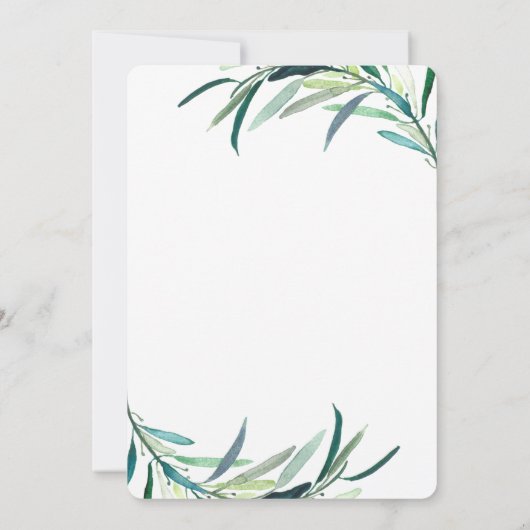 Faire-part de report Mariage Faux Gold Script (Dos)