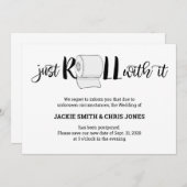 Faire-part de report mariage - Juste rouler (Devant / Derrière)