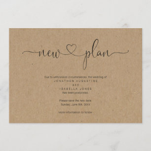 Faire-part de report Mariage russe