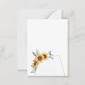 Faire-part de réservation à l'aquarelle florale de (Dos)