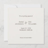 Faire-part de réservation de date - Cygnes romanti (Dos)