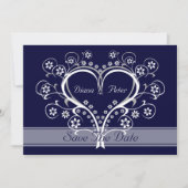 Faire-part de réservation d'écouter mon cœur pour (Devant)