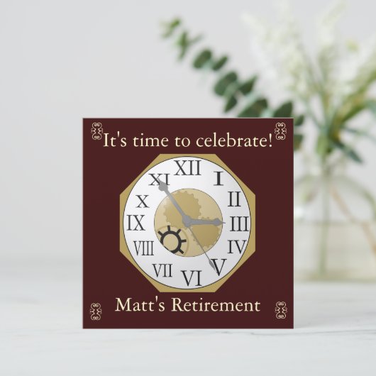 Faire-part de retraite (Debout devant)