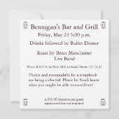 Faire-part de retraite (Dos)