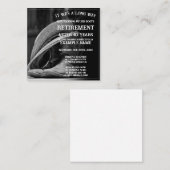 Faire-part de retraite avec casquette cowboy et bo (Devant / Derrière)