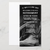 Faire-part de retraite avec casquette cowboy et bo (Devant / Derrière)