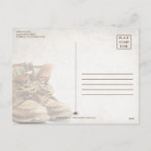 Faire-part de retraite avec de vieilles bottes (Dos)