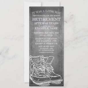 Faire-part de retraite avec de vieilles bottes V3.
