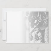 Faire-part de retraite avec vieilles éperons (Dos)