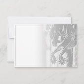 Faire-part de retraite avec vieilles éperons (Dos)